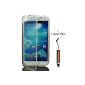 Tranparente shell silicone soft gel cover flap flip case for Samsung Galaxy S3 + stylus provided (Electronics)