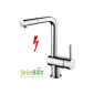 Faucets Kitchen Faucets Single lever faucet with spray hand shower low pressure kitchen faucet extractable rinsing spray kitchen faucet