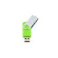 8GB USB Flash Memory Drive USB 2.0 Rotation (Green)