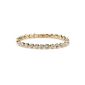 Silvity Golden Tennis Bracelet Ladies in gold with luxury diamond rhinestone 18 cm 509401-20 (jewelry)