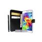 Luxury Wallet Case Cover Samsung Galaxy S5 SV G900H G900F PEN and 3 + MOVIE FREE !!  (Electronic devices)