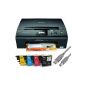 Brother DCP-J315W color printer copier scanner WLAN +10 Coemedia compatible cartridges + 1.8m USB cable (original cartridges not included) (Electronics)
