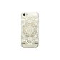 Full JIAXIUFEN Henna Mandala Floral Dream Catcher Leather Case Cover Rhinestone Case Protective Cover Shell Case Wallet Leather Case Swag Case For iPhone 5 5S (Electronics)