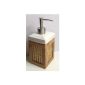 Soap Dispenser Bamboo Ceramic Lotion Dispenser (household goods)
