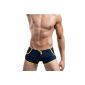 Demarkt® Sexy Nylon Swimwear Trunk Boxer Short with pocket Brief for Men - Color Dark Blue - Size S / M / L (Miscellaneous)