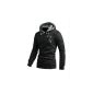 Miusol® men hooded sweater jacket sweatshirts hoodie hooded sweatshirt, black / gray Gr.36-44 (Textiles)
