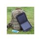 Levin ™ Travellers 7W Foldable Portable Solar Panel Charger for iPhone, iPod, Samsung, other Andriod phones, Windows Phones, Bluetooth Lausprecher and other 5V USB charging devices (7W) (Wireless Phone Accessory)