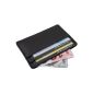 EXTRA FLAT AND SMALL credit card holder card case card holder wallet black scheckkartenetui (Luggage)