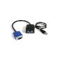 StarTech.com Cable Splitter / Video Splitter VGA USB powered - doubler VGA Adapter - 1x (M) to 2x (F) - Black (Electronics)