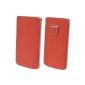 Samsung Galaxy S5 (SM G900F) Original Suncase Leather Case Bag Phone Case Leather Case Cover Case Cover (with withdrawal tab - RRP € 18.90) full grain red