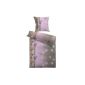 Kinzler Q 17405/30 microfiber flannel sheets Winter dream 80 x 80 cm + 135 x 200 cm, silver / purple (household goods)