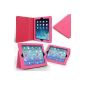 Caseflex iPad Cover Air Hot Pink PU Leather Case Cover Support (Wireless Phone Accessory)