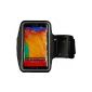 ABZ-S Sports Armband Case for Samsung Galaxy Note 3, Note 2 and Note - Black (Electronics)