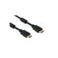 1m HDMI Cable 1080p;  1A quality;  gold plated;  2x ferrite - filter (optional)