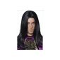 Man long black Curly wigs Carnival Carnival Halloween's party 80 medieval (Health and Beauty)
