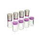 TV - The original 2377 Maxx Cuisine Spice Mills Set of 4 Stainless Steel / Purple (4 Storage glasses free) (household goods)