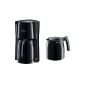 Severin KA 9232 coffee machine with 2 thermos flasks, up 8 cups, black (household goods)