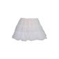 Short ladies petticoat 38cm 50s Vintage net crinoline petticoat underskirt without tires tulle tutu Rockabilly (Textiles)