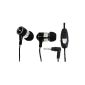 LogiLink HS0020 stereo in-ear earphone with 2 ear buds, with microphone & remote, black (Accessories)
