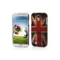 [A4E] Samsung Galaxy S4 SIV i9500 Case Cover retro UNION JACK / UNITED KINGDOM UK flag used look (Electronics)