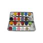 Eulenspiegel 224205 - makeup palette of metal, 3 Glitter, 3 brushes and 21 colors (Toys)