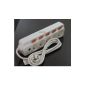 Affordable 5-way power strip to separate multiple electrical appliances
