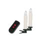 40 LED String Lights Candles Set with 3 vers.  Light Christmas Tree Lighting modifications incl. Remote control, wireless, white