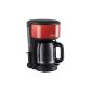 Russell Hobbs 20131-56 Colours Glass Coffee Flame with shower head technology and rapid heating system red / black (household goods)