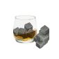 Grenhaven 9s SET whiskey stones from natural soapstone cooling stones with practical fabric bag (household goods)