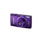 Canon IXUS 265 HS 16MP 12X ZOOM PURPLE + WIFI, 9351B007AA (16MP 12X ZOOM + WIFI) (Electronics)