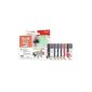 Peach C525 / C526 2xbk, c, m, y, pbk Sparpack Plus cartridges with chip, XL-Yield, compatible with Canon CLI-526, PGI-525 (Office supplies & stationery)