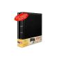 Set of 2 albums traditional jumbo 100 pages for 500 photos 10x15 - Black