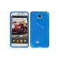 Silicone Case for LG Optimus F5 - S-style blue - Cover PhoneNatic ​​Cover + Protector (Electronics)