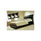 Leather beds bed frame modern leather bed brown leather bedstead 140x200 cm upholstered beds including futon bedding slatted Queen without delivery model no.  MB-022-14-03 TF