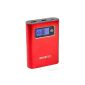 NINETEC PowerDrive 2in1 16GB flash memory + 13.400mAh Power Bank Battery Charger in Red (Electronics)
