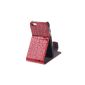 Cover Case red crocodile protection with support for iPhone4 / 4S (Electronics)