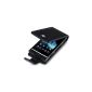 Case / Leather Case in Rabat for Sony Xperia U - Black, Qubits Retail Packaging (Electronics)