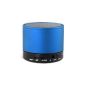 Portable Speakers Speaker Rechargeable Speaker Bluetooth Wireless Stereo Audio Compatible with All Cell Phones / iPhone / iPad / iPod / MP4 / MP3 / Sony / Blackberry / HTC / Nokia (Blue) (Kitchen)