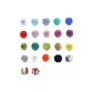 Lot 100 Crystal Rhinestones Shamballa Style Beads 10 mm - 20 Color of Choice (Jewelry)