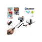 Imarku®-Selfie Selfie stick-Stick-Bluetooth-Wireless-Extensible- integrated Bluetooth remote shutter-telescopic monopod mobile phone-Stick (235 ~ 1005mm) -With a fixing phone-smartphone / cell phone iPhone 6 iPhone 6 Plus 5 5c 5s 4s 4, Samsung Galaxy S3 S4 S5-width (5.5CM ~ 8.7cm), length (unlimited) (Electronics)