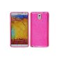 Silicone Case for Samsung Galaxy Note 3 - brushed Hot Pink - Cover Cubierta PhoneNatic ​​+ protection film (Electronics)