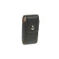 Vertical Pouch real leather, black color, with belt clip and magnetic closure for Apple iPhone 6 Plus (5.5 