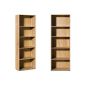 Brown storage library shelf 192cm with 5 floors Larder Bureau 
