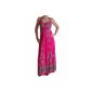 EyeCatchClothing - Slinky long dress with neck holder and imprint (Textiles)