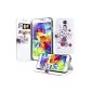 Samsung Galaxy S5 Handyhülle including Displayfolie butterflies Flowers (Electronics)