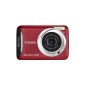 Canon PowerShot A495 Digital Camera (10 Megapixel, 3x opt. Zoom, 6.2 cm (2.5 inch) display) Red (Electronics)