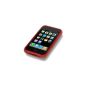 Silicone Skin Case in red & Screen Protector Kit for Apple iPhone 3G & iPhone 3GS (Electronics)