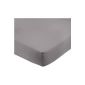 AmazonBasics Spannbetttuch, microfiber, dark gray, 140 x 200 x 30 cm (household goods)
