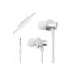 aLLreli ® NK-116 in-ear earphone stereo Ergonomic Anti-Noise Ultra comfortable with Microphone for mp3 / mp4 player samsung galaxy Portable S4 S5 iphone Nokia - White (Electronics)