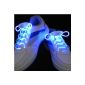 Pair of laces and bright LED turn signals Equipped with Color Blue
